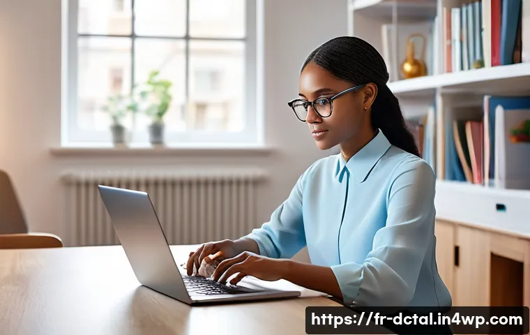 포스트 디지털 시대의 학습 방법 변화 - **Prompt 1: AI-Powered Online Learning in a Modern Setting**
"A diverse young adult, wearing sty...